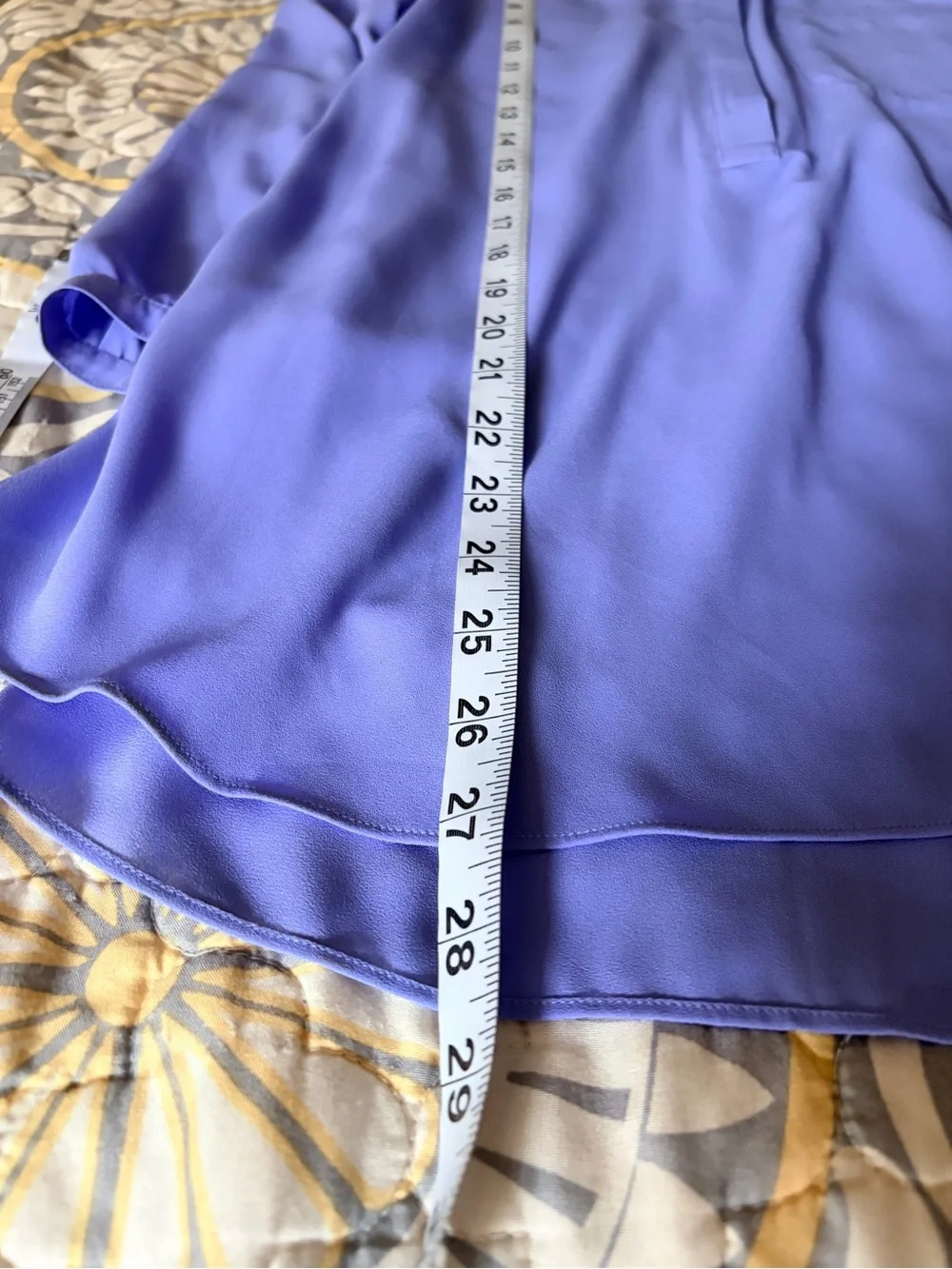 NWT NYDJ Periwinkle Pintuck Blouse 3/4 sleeve, button down, size medium